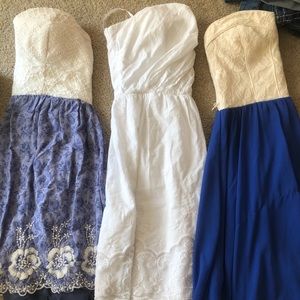 Strapless dress lot $5 each